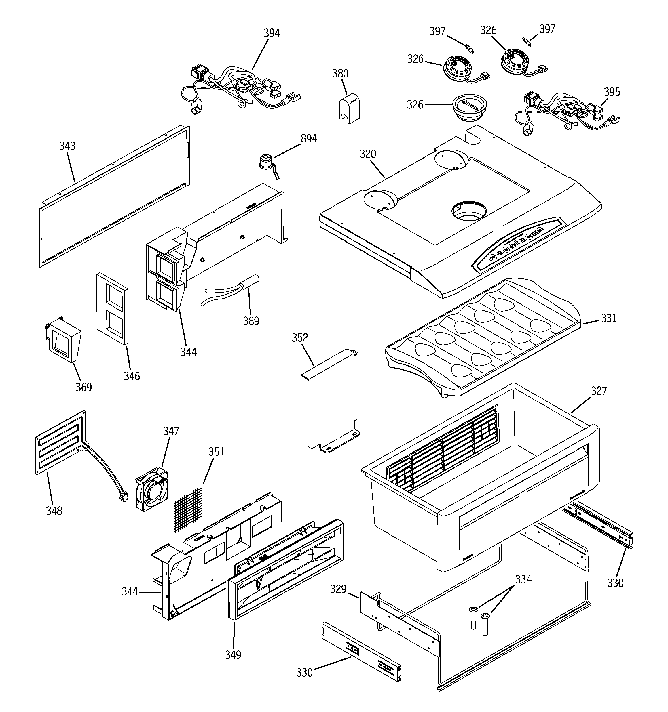 GE ZISS420NMA quick chill diagram