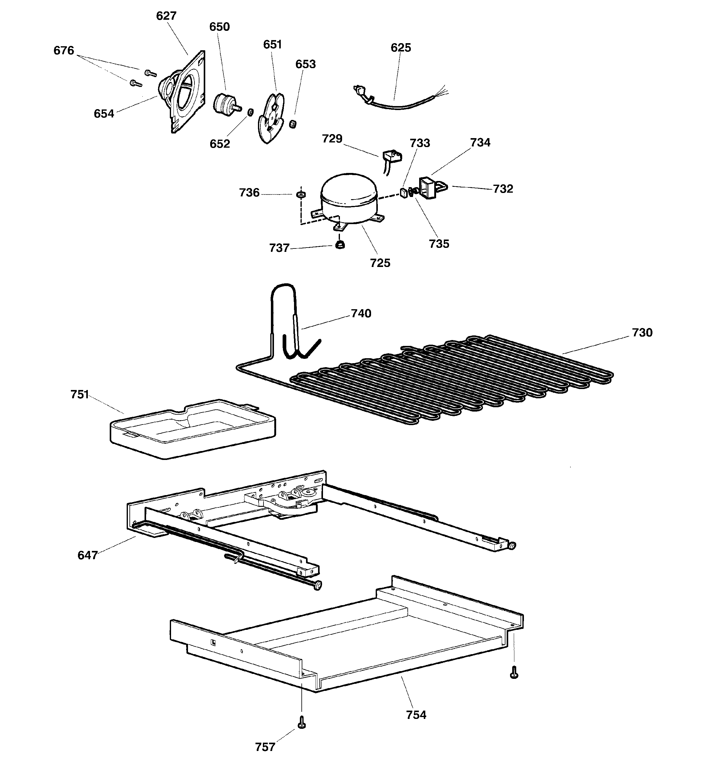 GE TNS22PRCALBS unit parts diagram