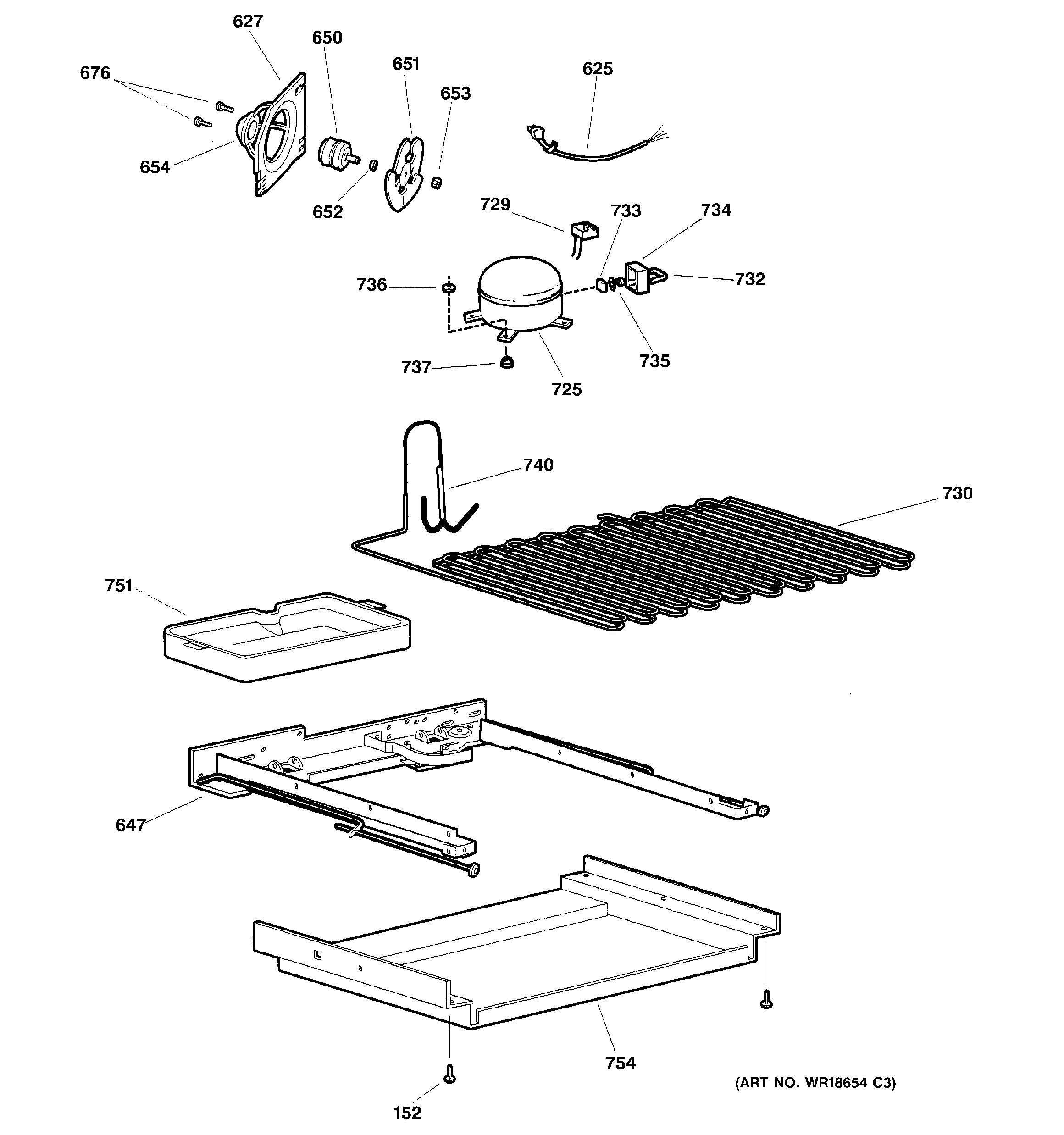 GE TNX22BRCARWW unit parts diagram