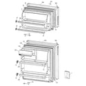 Hotpoint HTR17BBMFRWW doors diagram