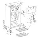Hotpoint HTR18ABMFRWW cabinet diagram