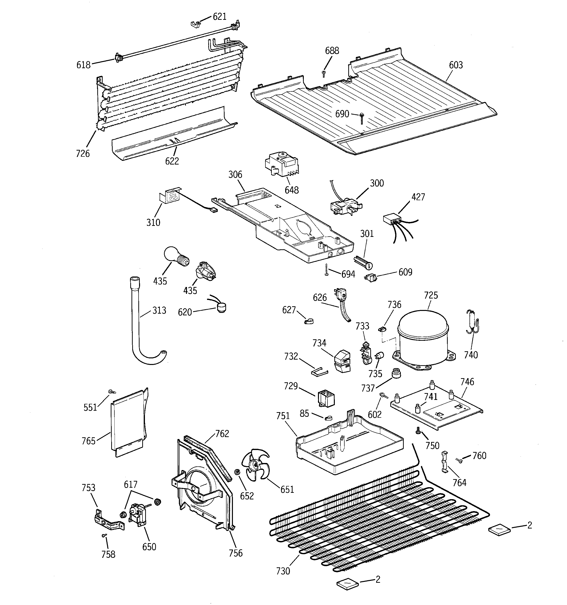 RCA RTT16EBMBRCC unit parts diagram