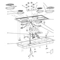 GE JP328BF1BB cooktop diagram