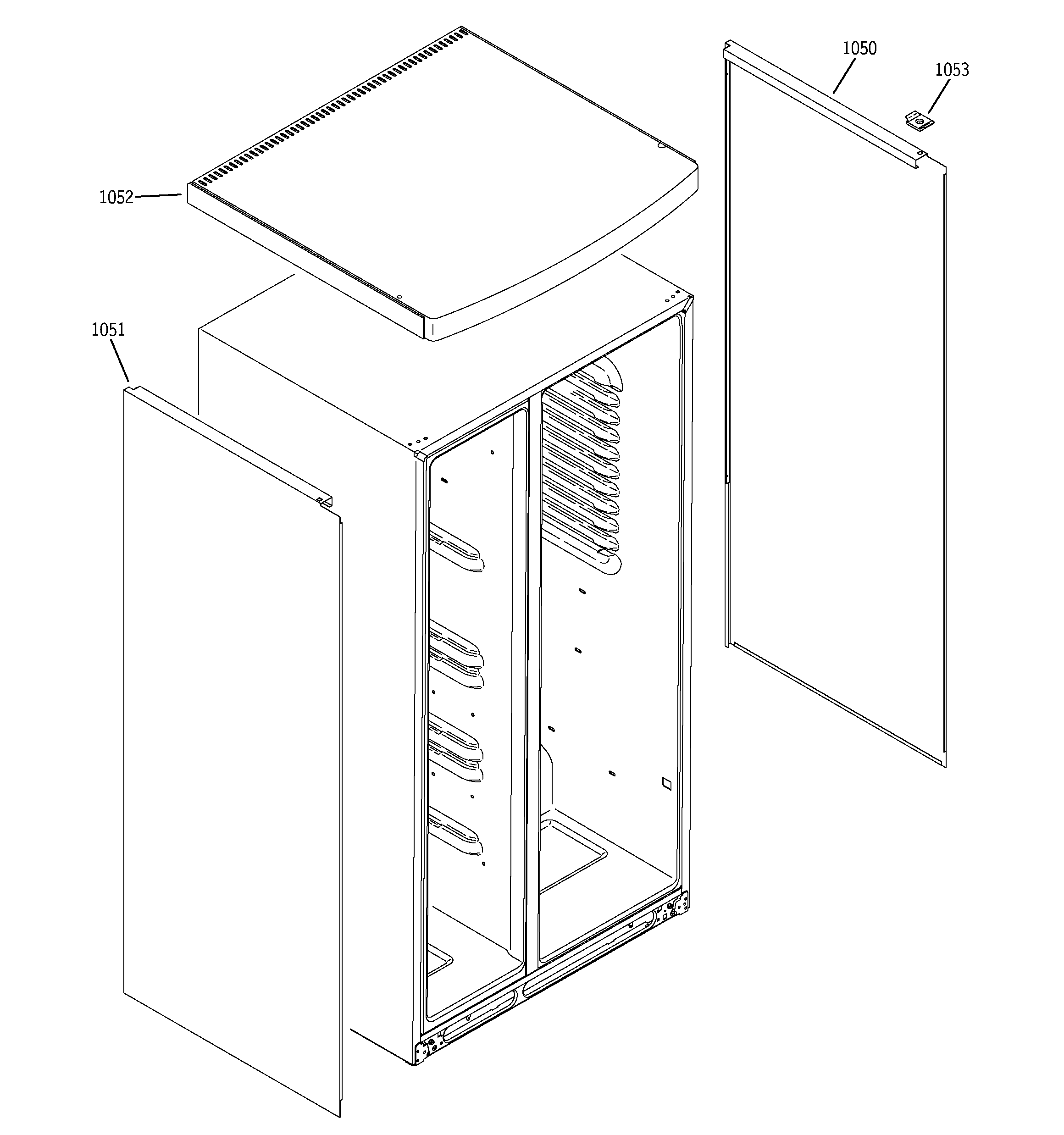 GE PSW26SSNASS clad components diagram