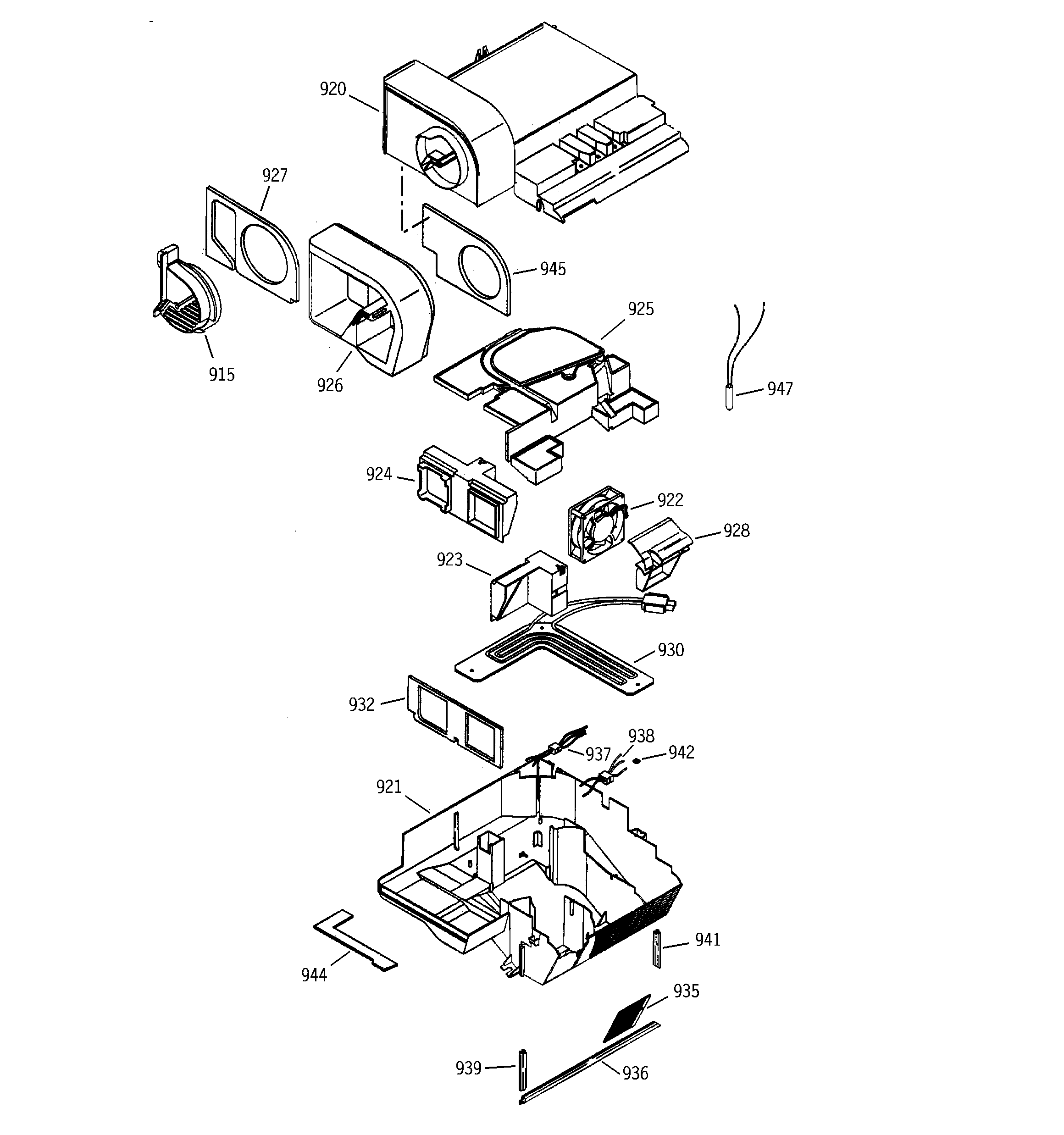 GE PCP23SHMFFBS custom cool diagram