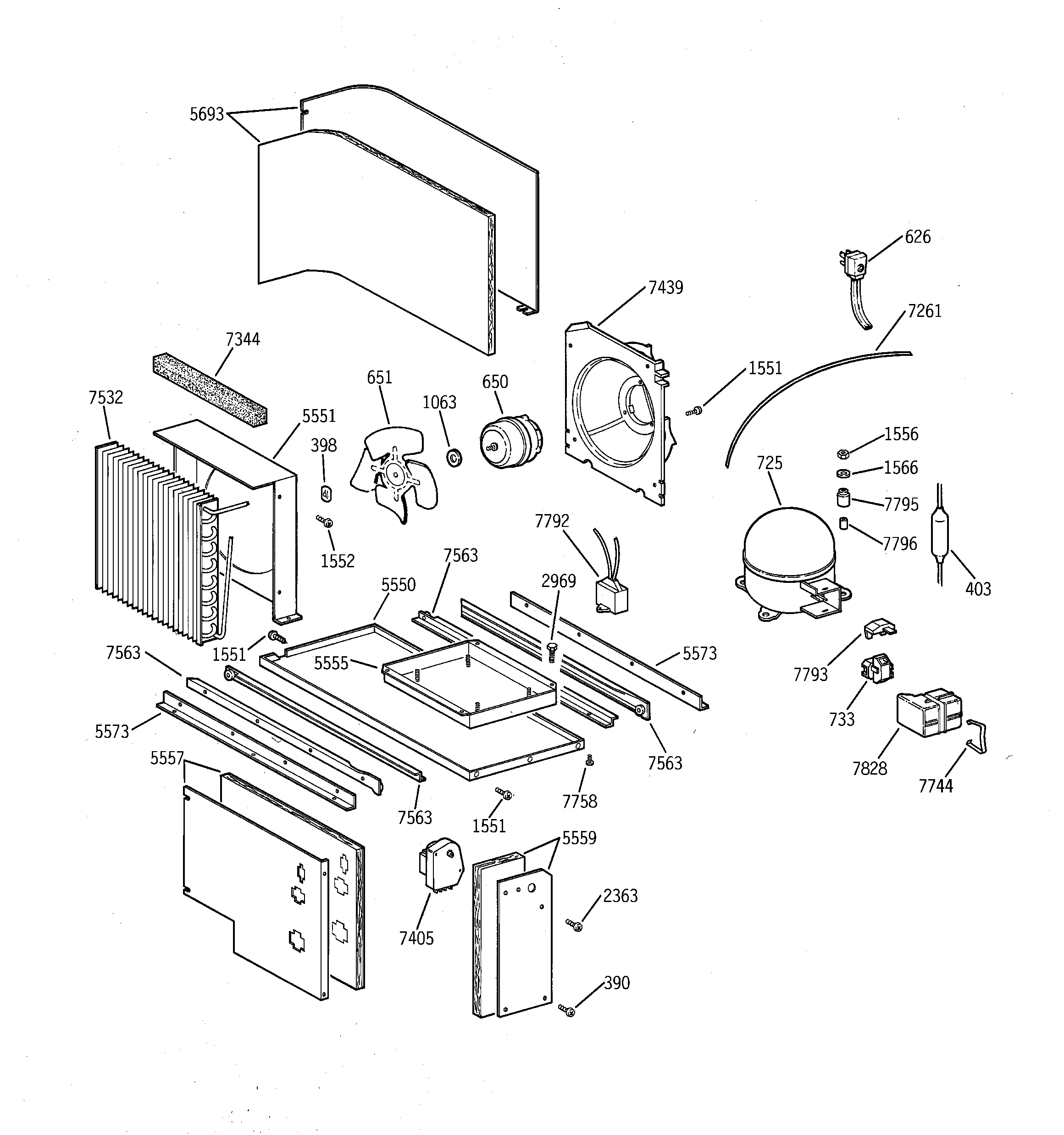 GE ZIS36NTC unit parts diagram