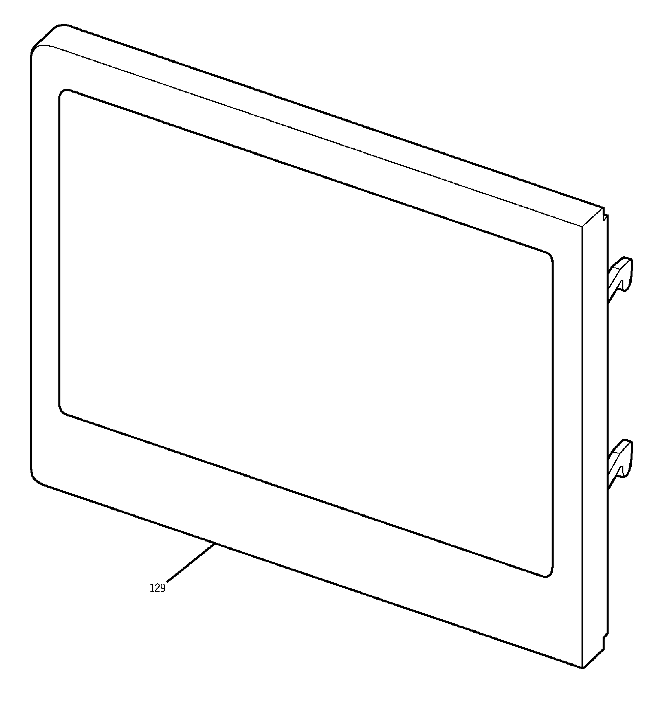 GE JKP86BF1BB microwave door diagram