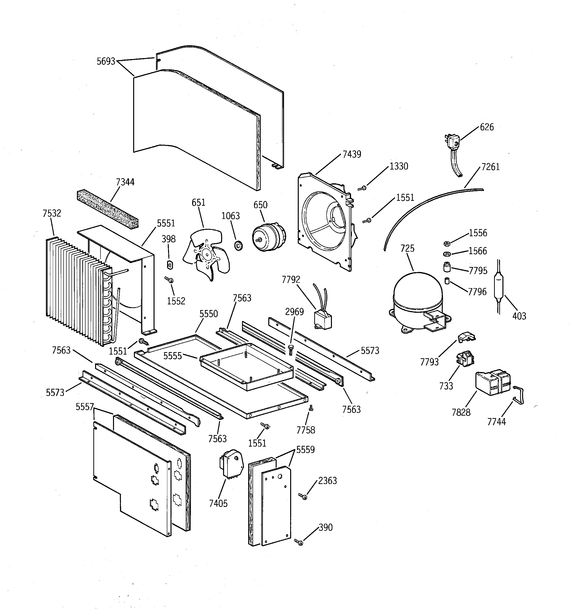 GE ZIS42NSE unit parts diagram