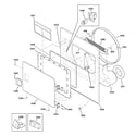 GE DBL333EB3CC front panel & door diagram