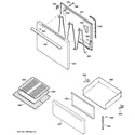 Kenmore 36262781003 door & drawer parts diagram