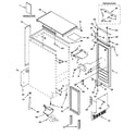 GE ZDIS15CGSS cabinet, liner & door parts diagram