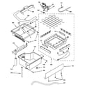 GE ZDIS15CGSS evaporator, ice cutter & water part diagram