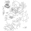 GE JS968SF2SS body parts diagram