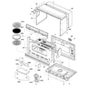GE SCB2000CWW03 oven cavity parts diagram