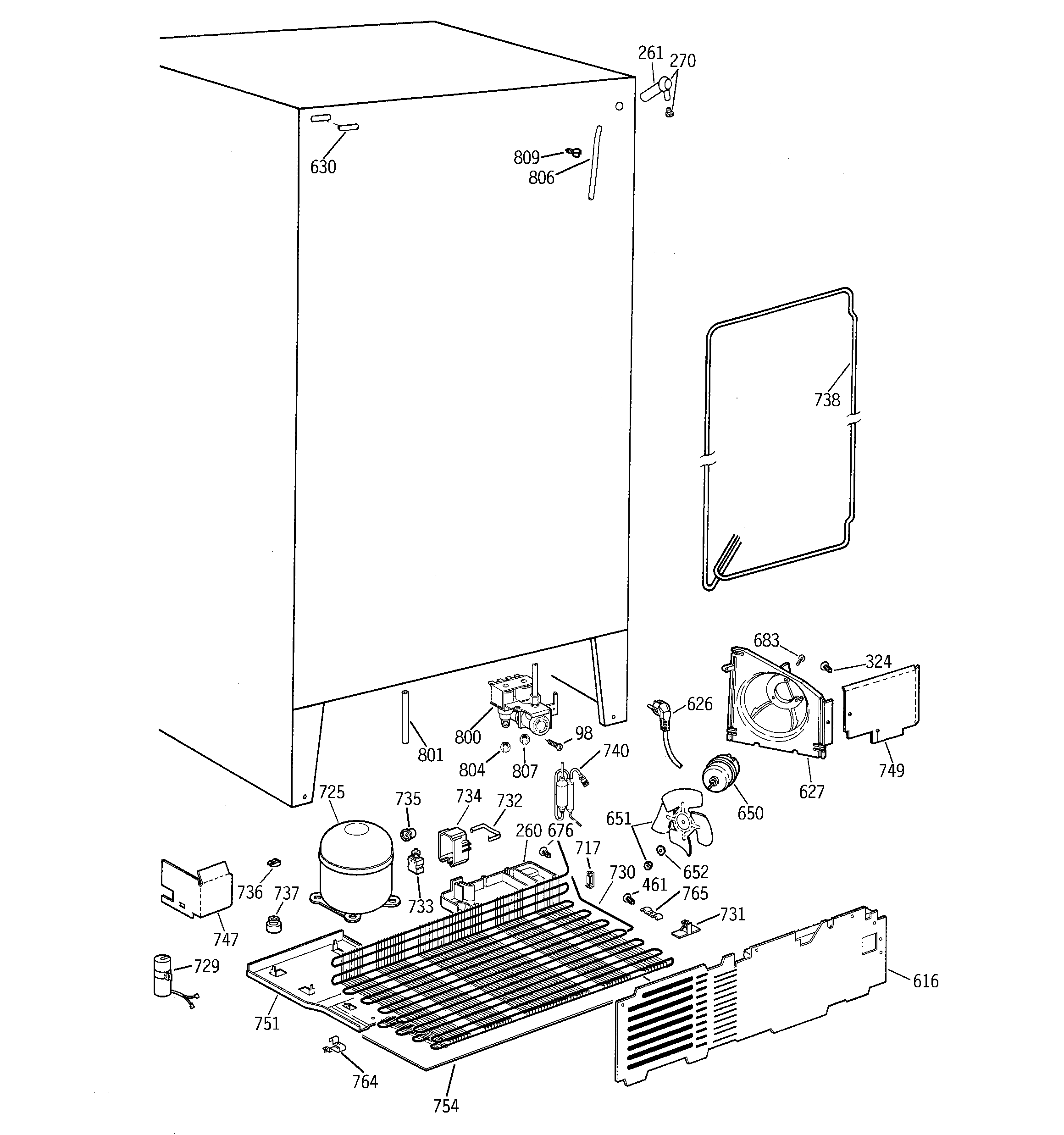 GE TPG21PRDAWW unit parts diagram