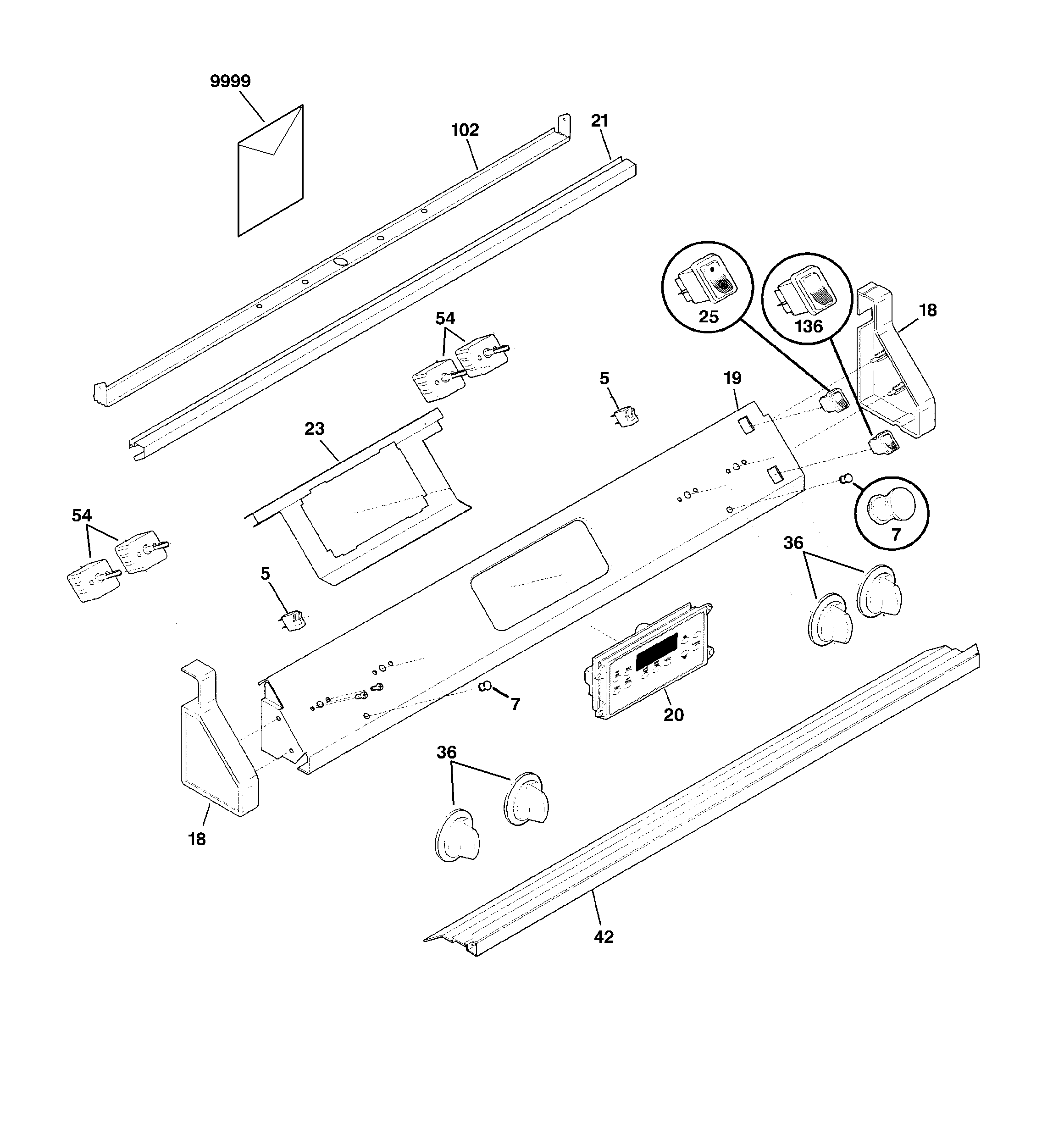 GE JDP40WB2CC control panel diagram