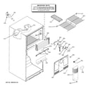 GE ETS18XBPARCC freezer section diagram