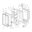 GE PDS18SBMALBS fresh food door diagram