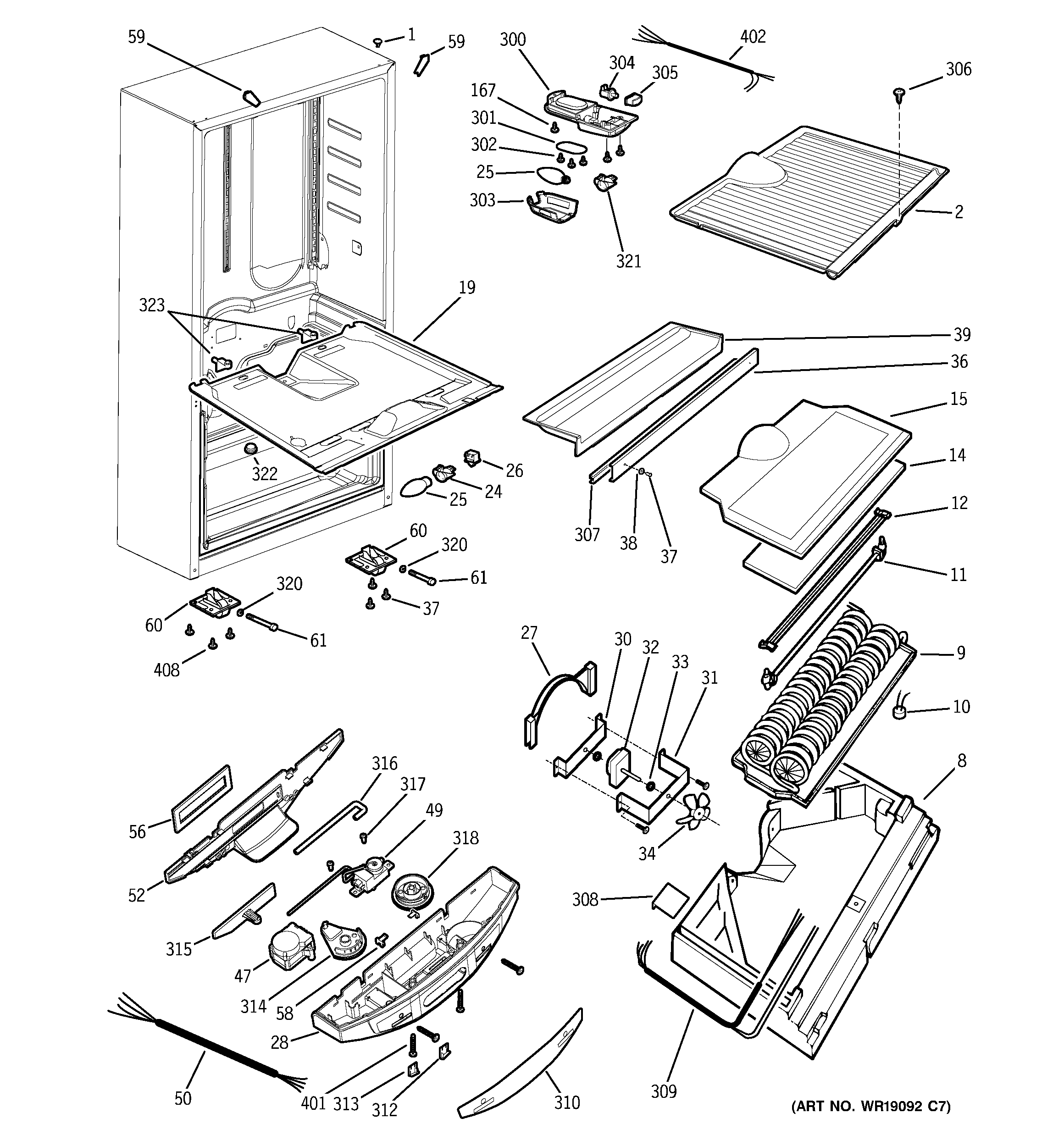 GE PDS18SBMBLBS cabinet diagram