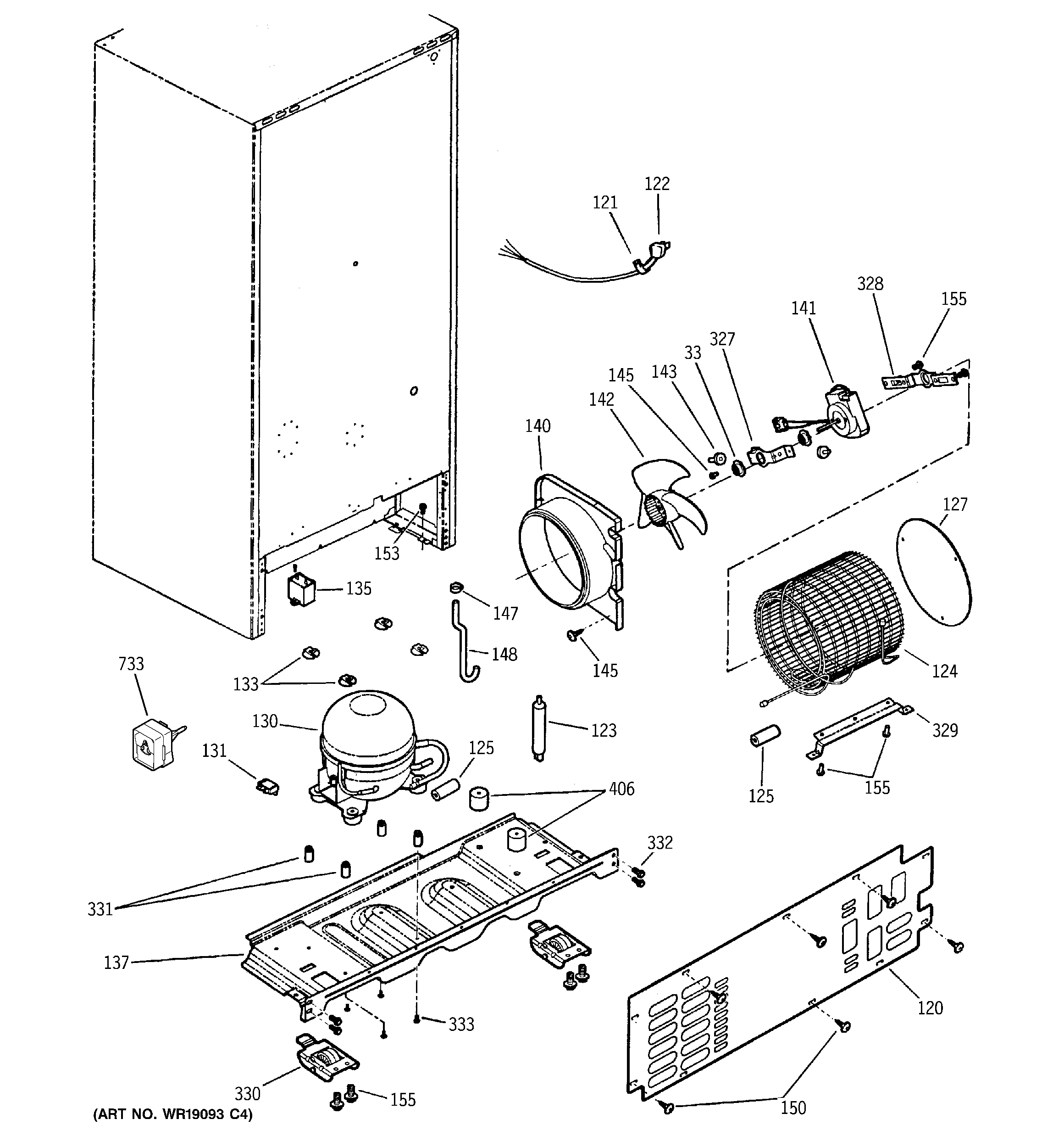 GE PDS18SBMBLBS unit parts diagram