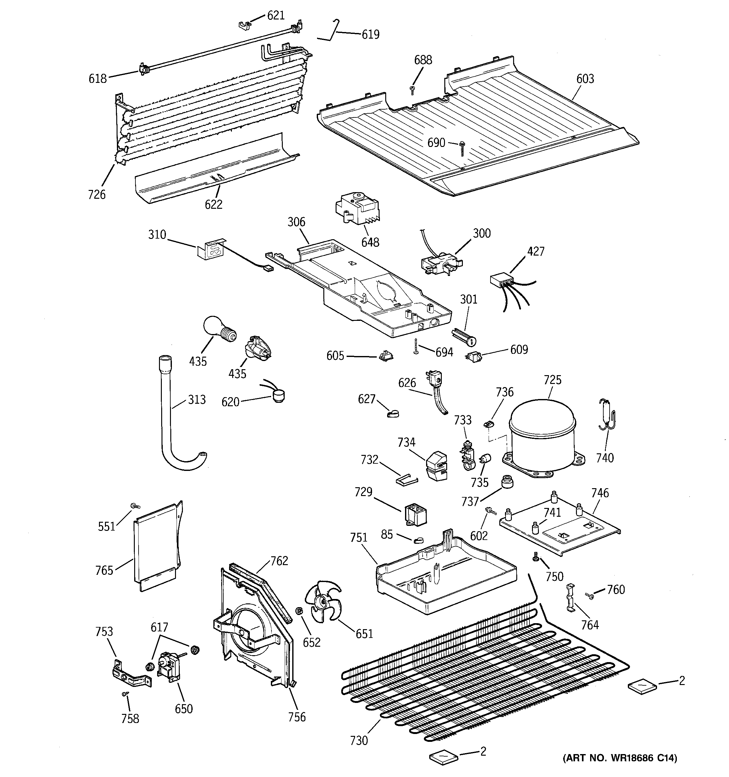 GE GTT15HBMBRCC unit parts diagram