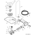 GE GSD6300J00CC motor-pump mechanism diagram