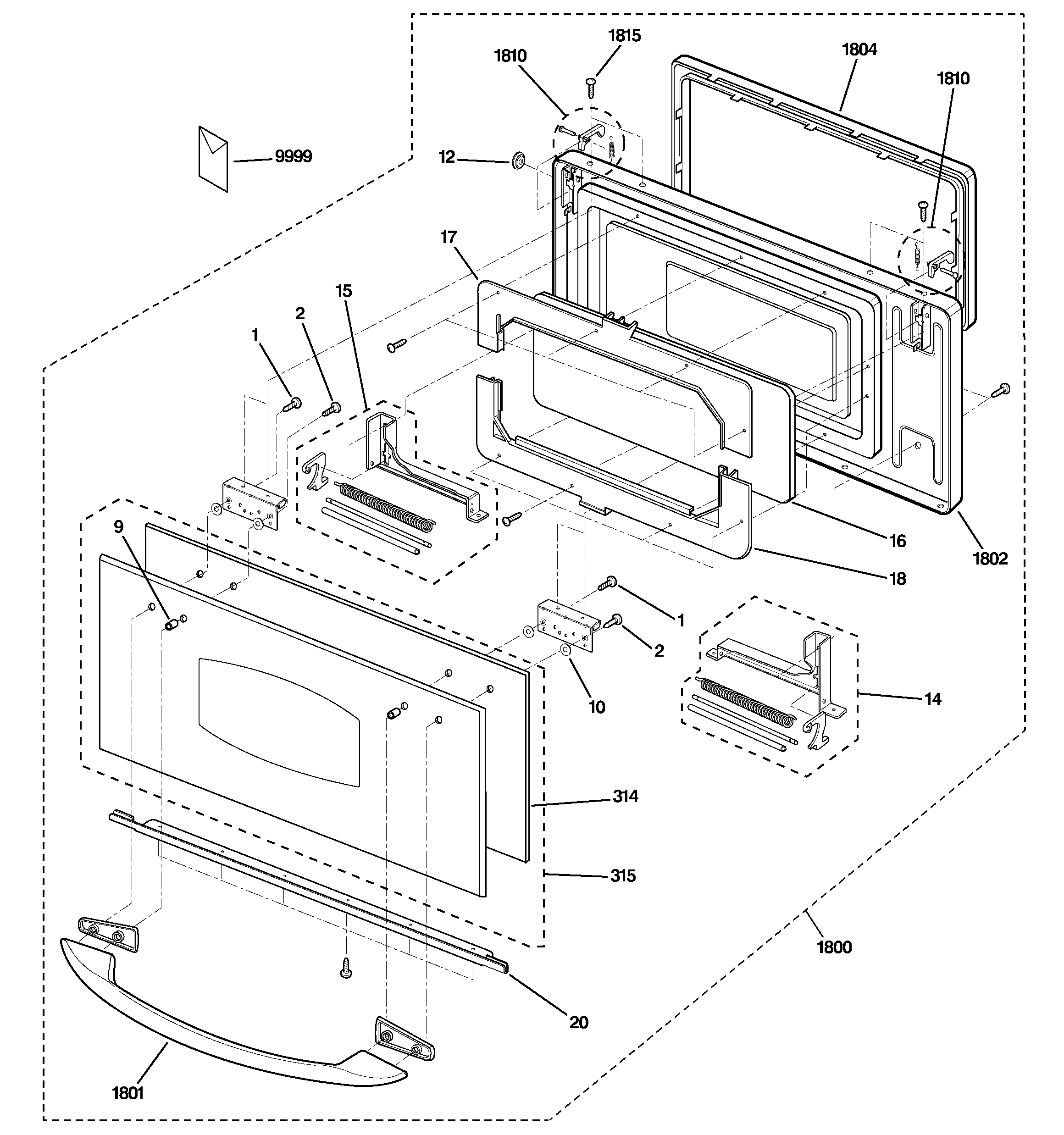 GE SCB2001FSS02 door parts diagram