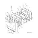 GE JBP82CF1CC door diagram