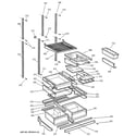 GE PTI22MFMALBB shelves diagram