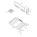 GE JGBS04BEH1WH cooktop diagram