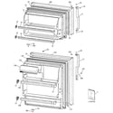 GE GTS16BBMERWW doors diagram