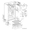 GE GTS16BBMERWW cabinet diagram