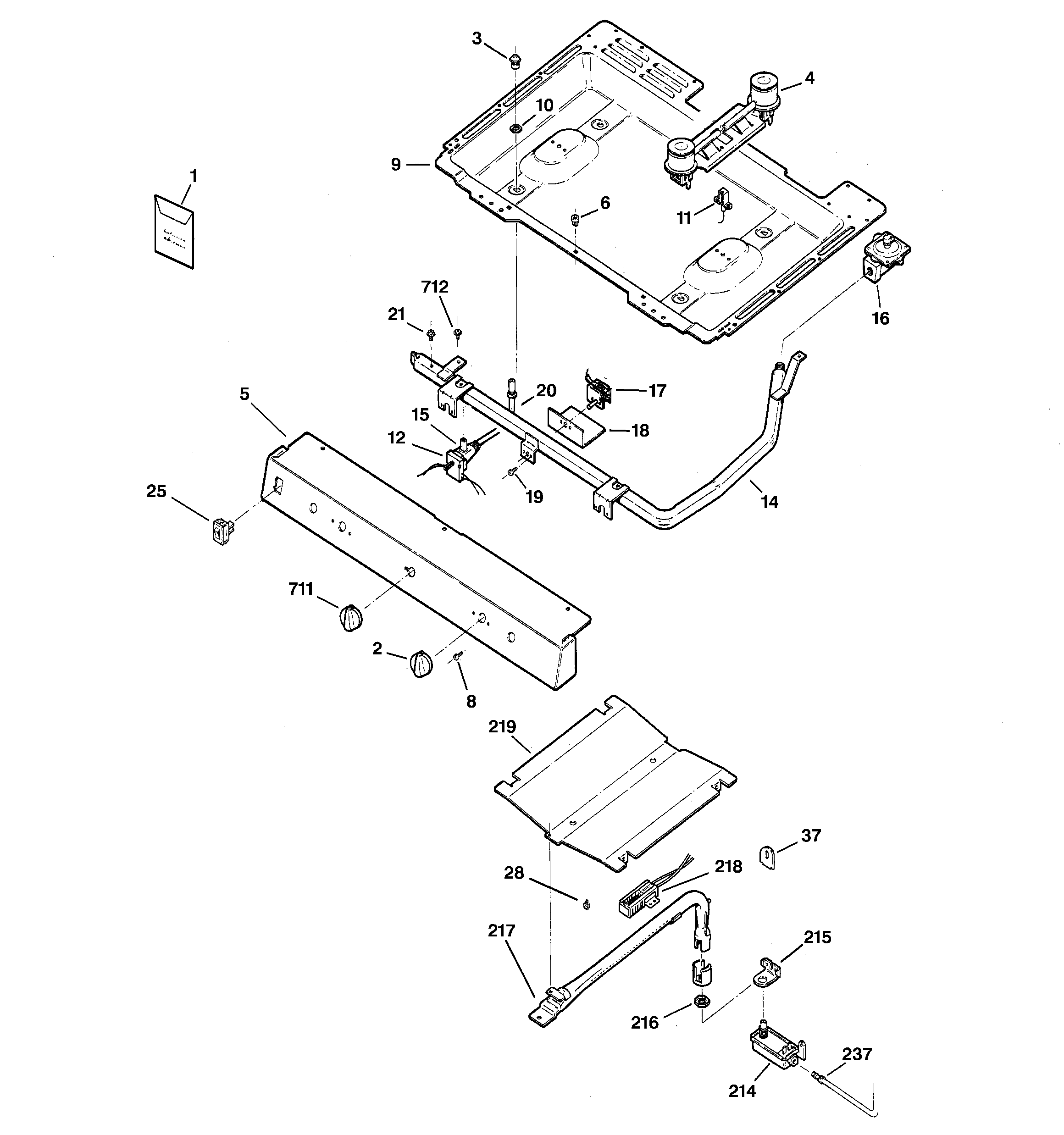 GE JGBC20BEH1CT gas & burner parts diagram