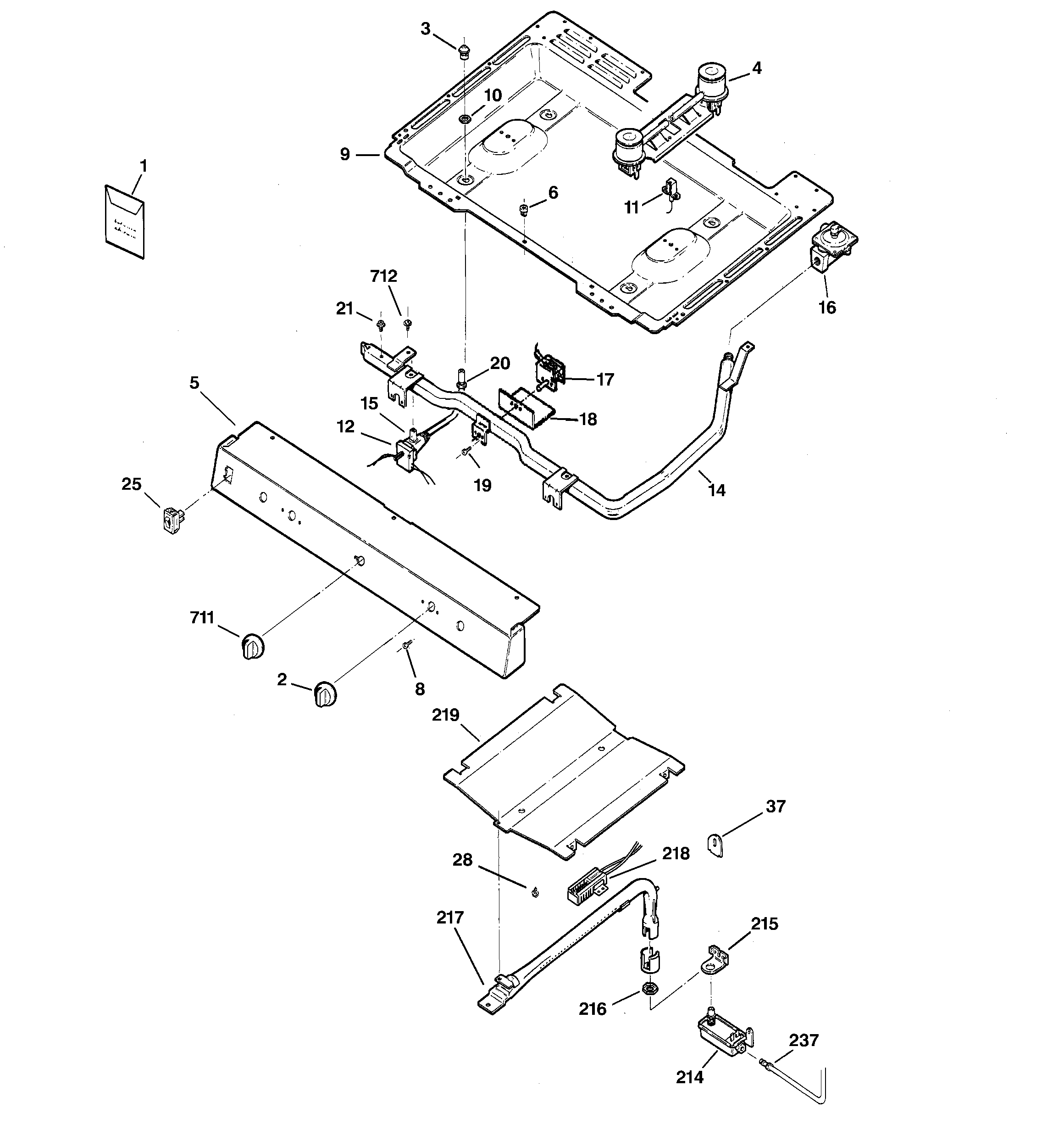 GE JGBS07PEH1WW gas & burner parts diagram