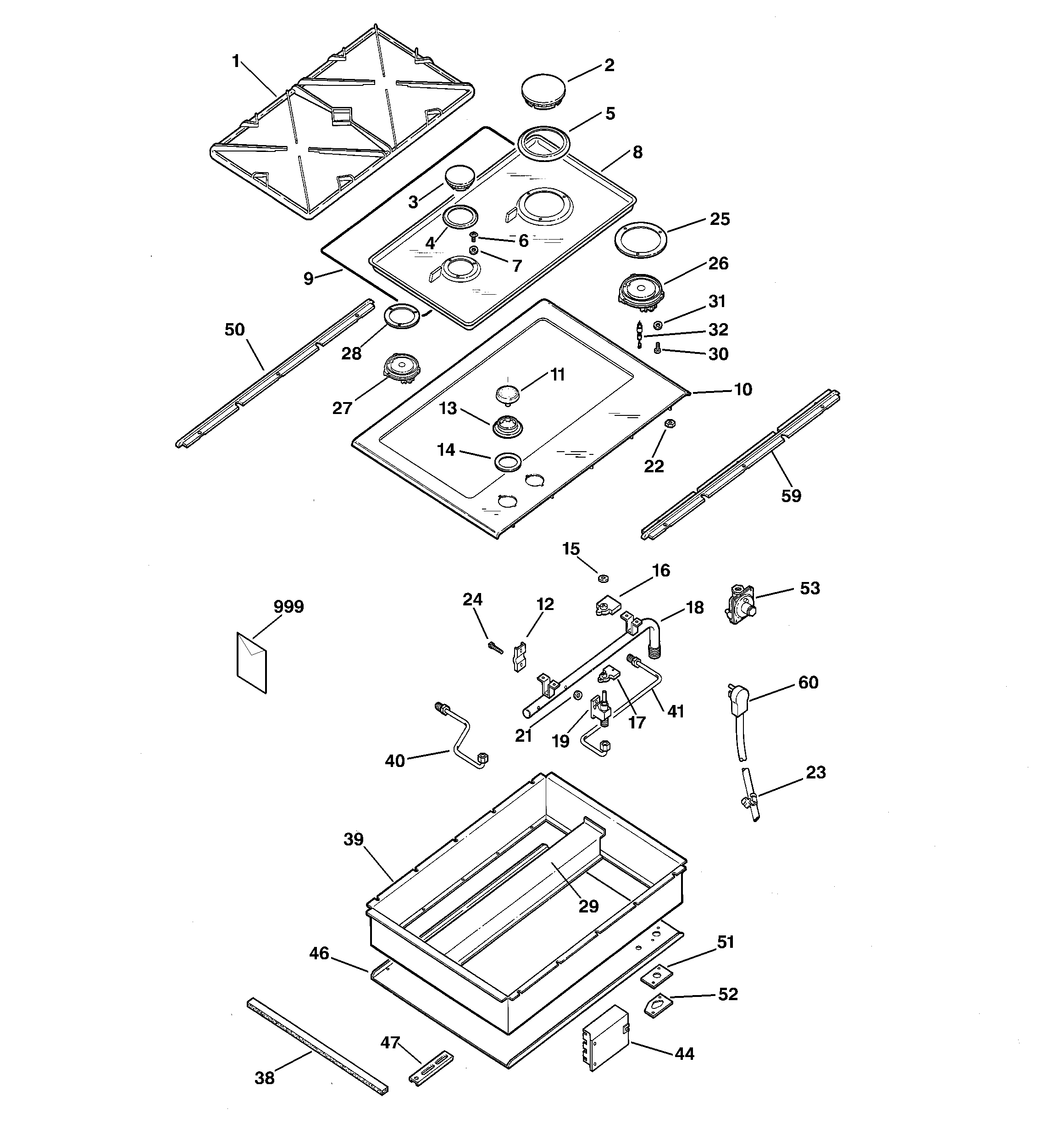GE ZGW124EN2SS gas range diagram