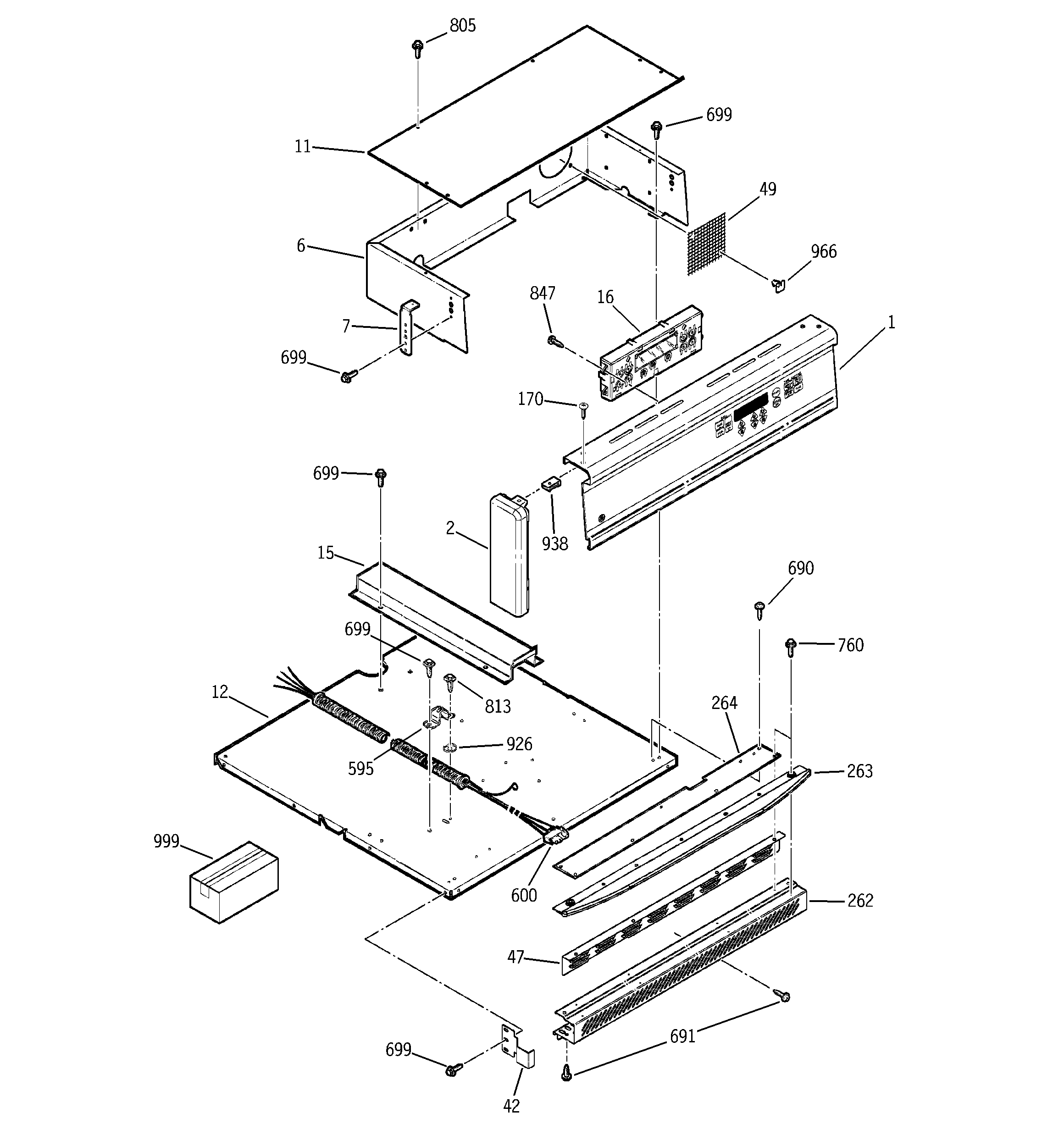 GE JRS04BW6BB control panel diagram