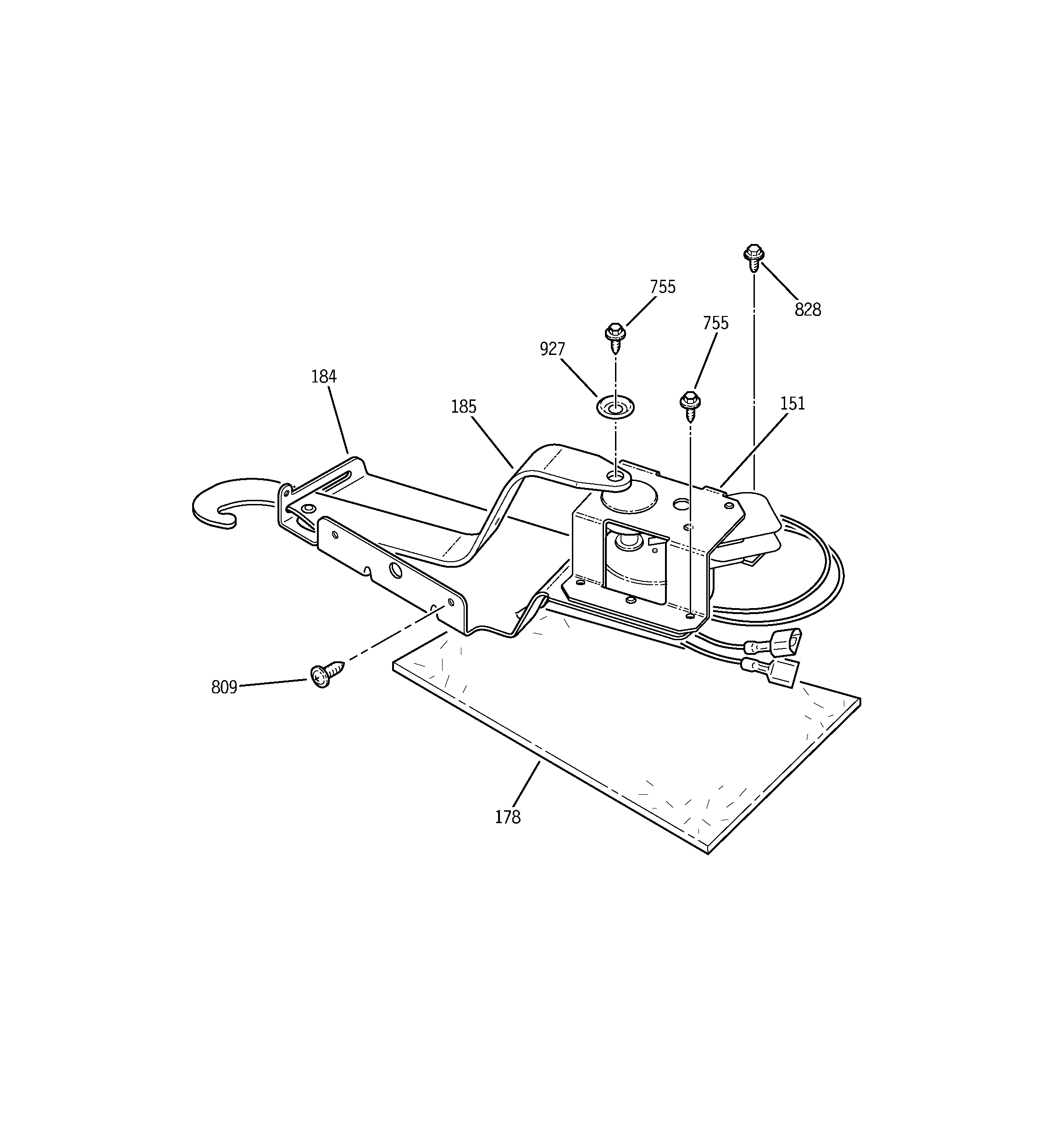 GE JSP34WD3WW door lock diagram