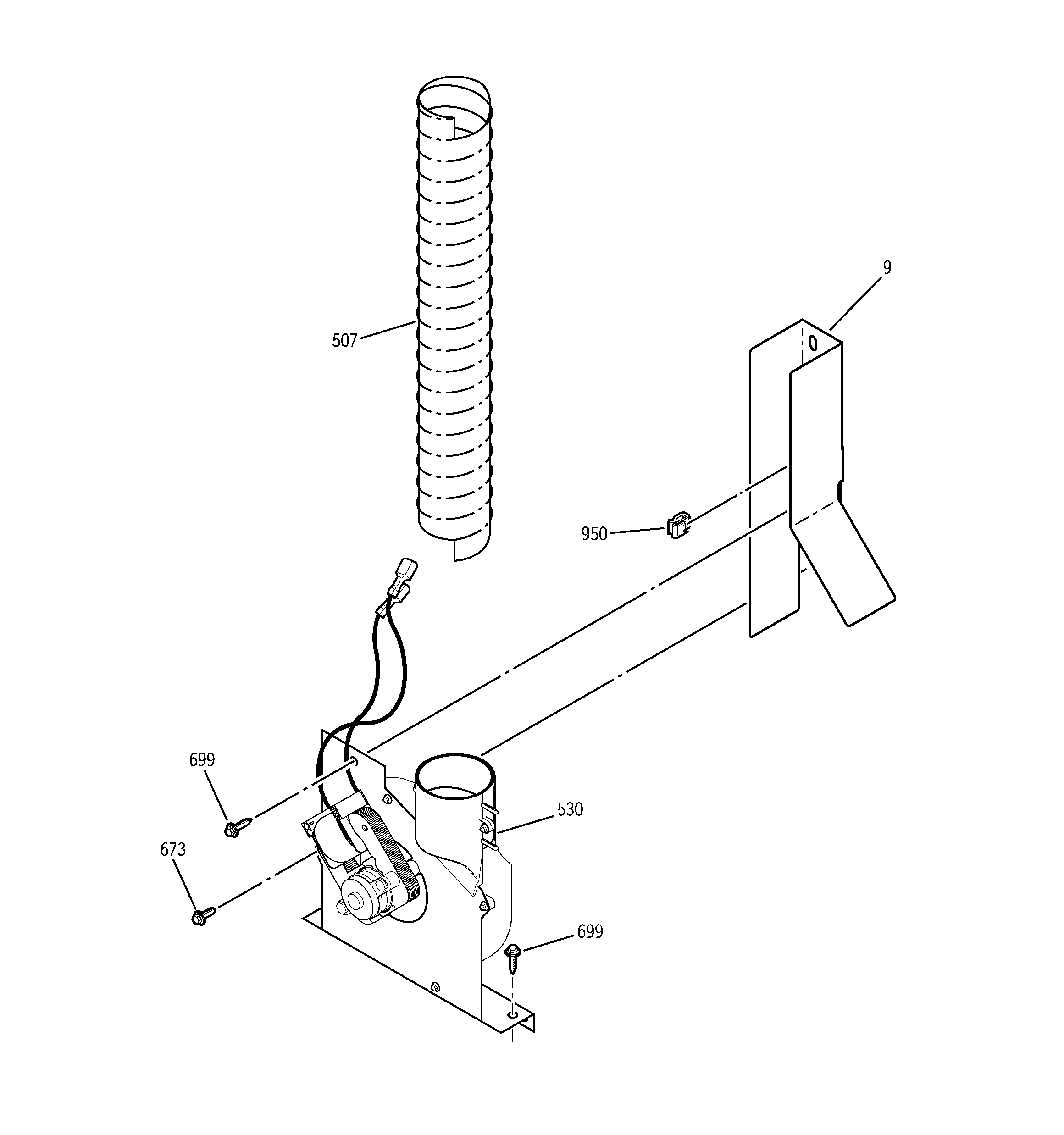 GE JSP34WD3WW blower diagram