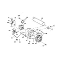 GE DCCD330GD0WC blower & drive assembly diagram