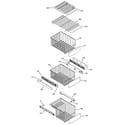 GE PCG23NJMHFBB freezer shelves diagram