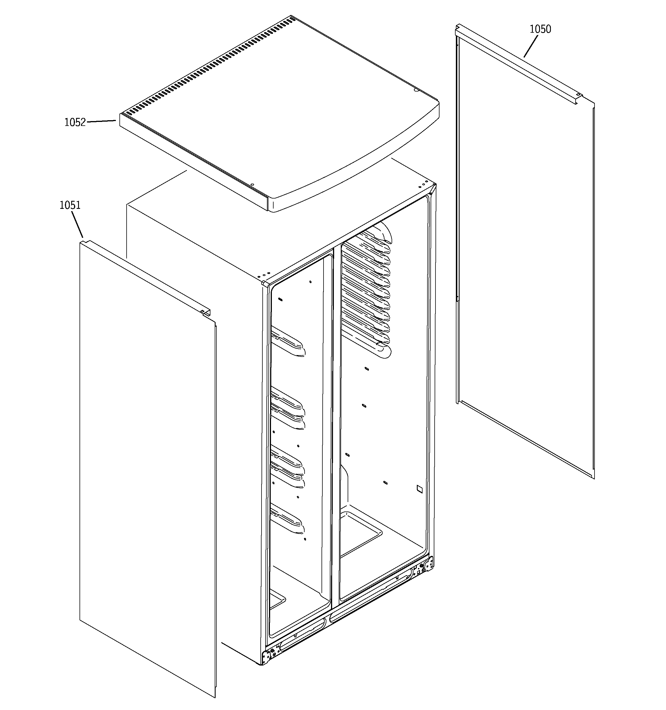 GE PSW26SGPASS clad components diagram