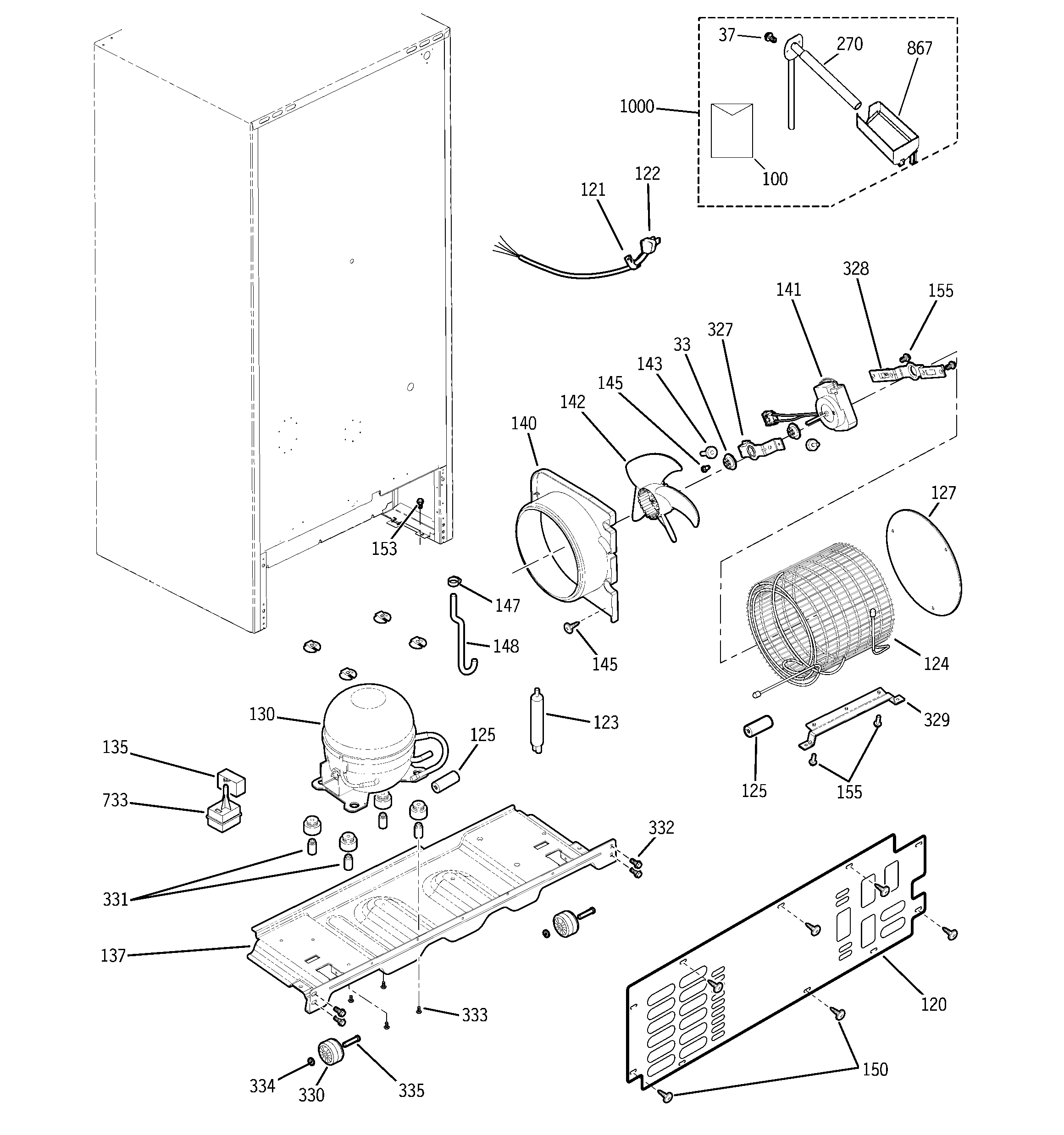 GE GBS18HBPBCC unit parts diagram