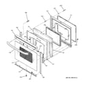 GE JBP90BF2BB door diagram