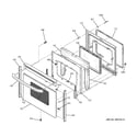 GE JBP95SF2SS door diagram