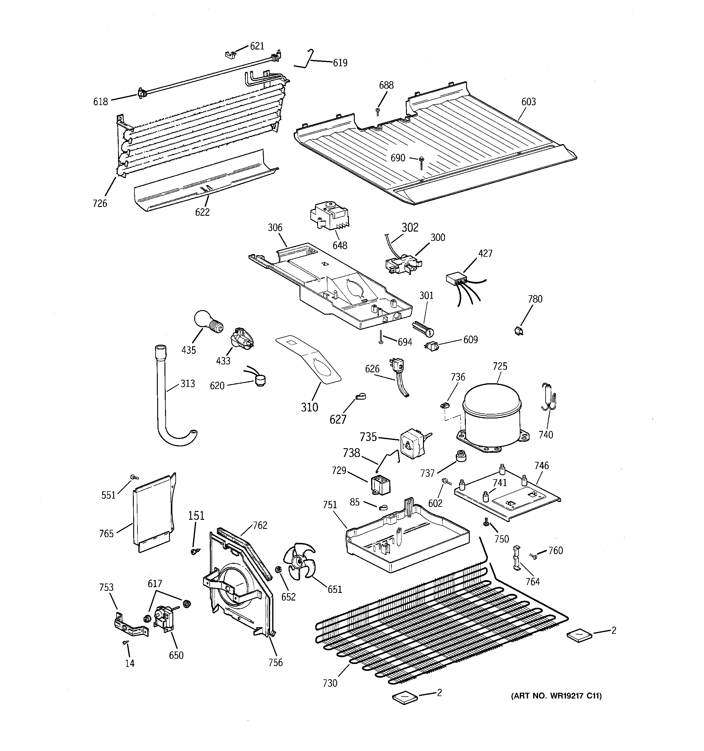 GE GTS18HCMERCC unit parts diagram