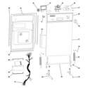 GE GSM1800D00BB control panel & door assembly diagram