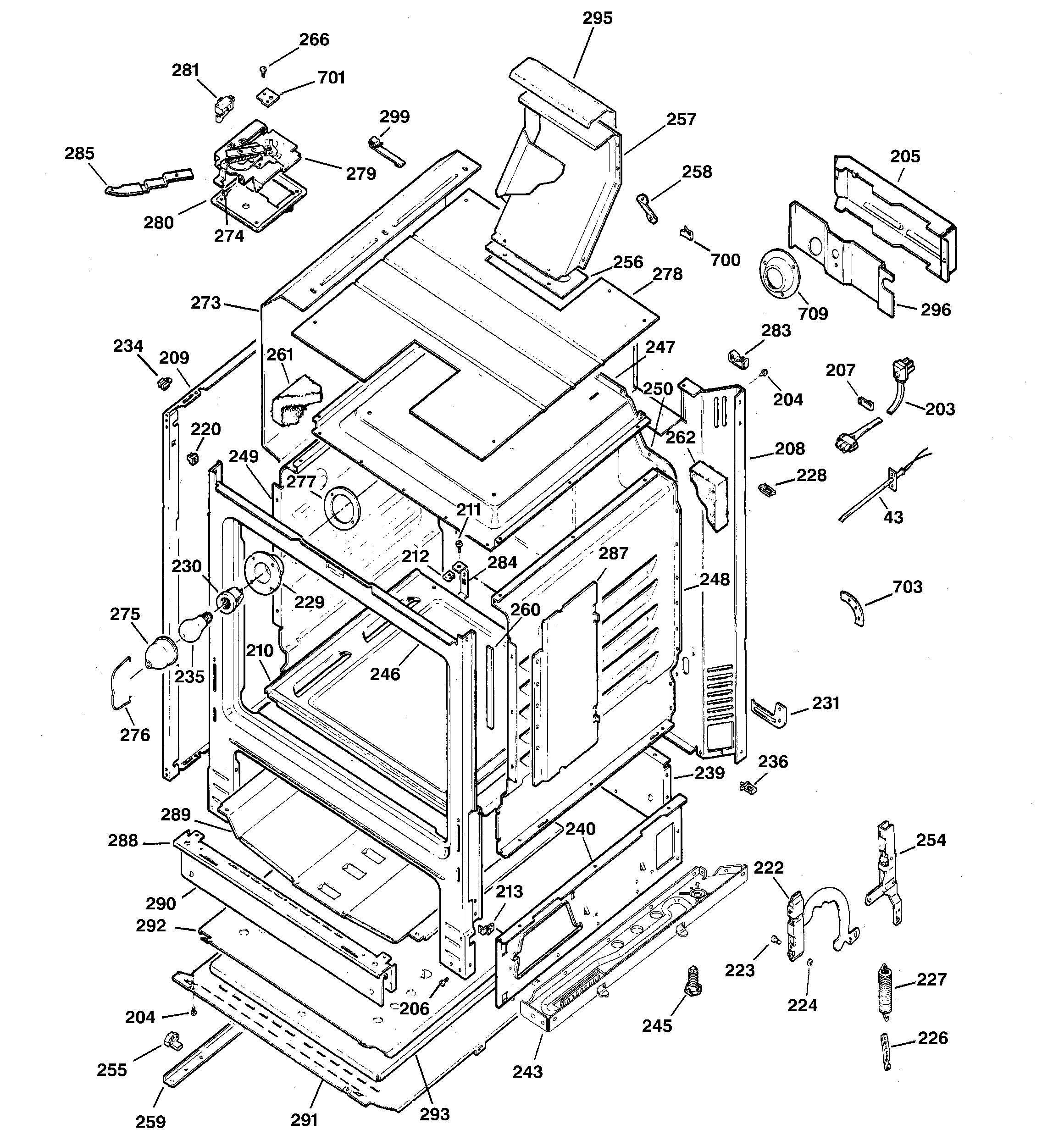 GE JGBP33SEH1SS body parts diagram