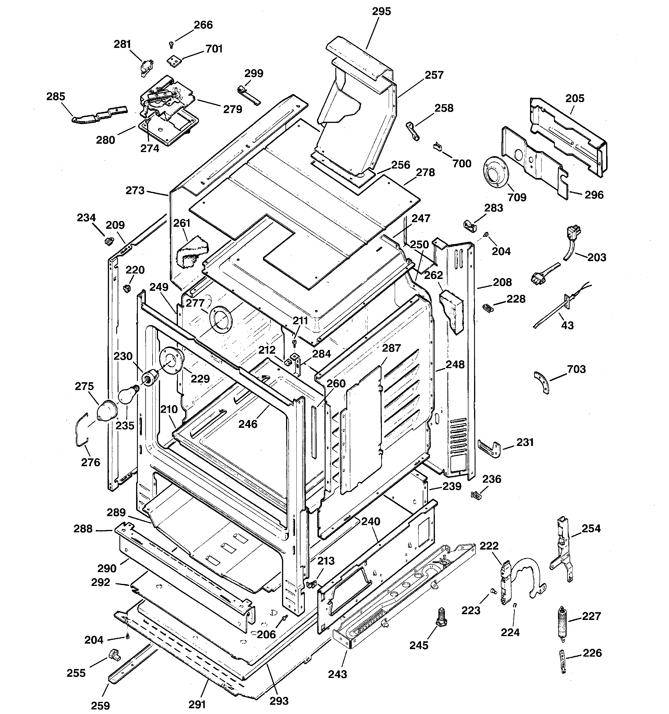 GE JGBP35GXH1WW body parts diagram