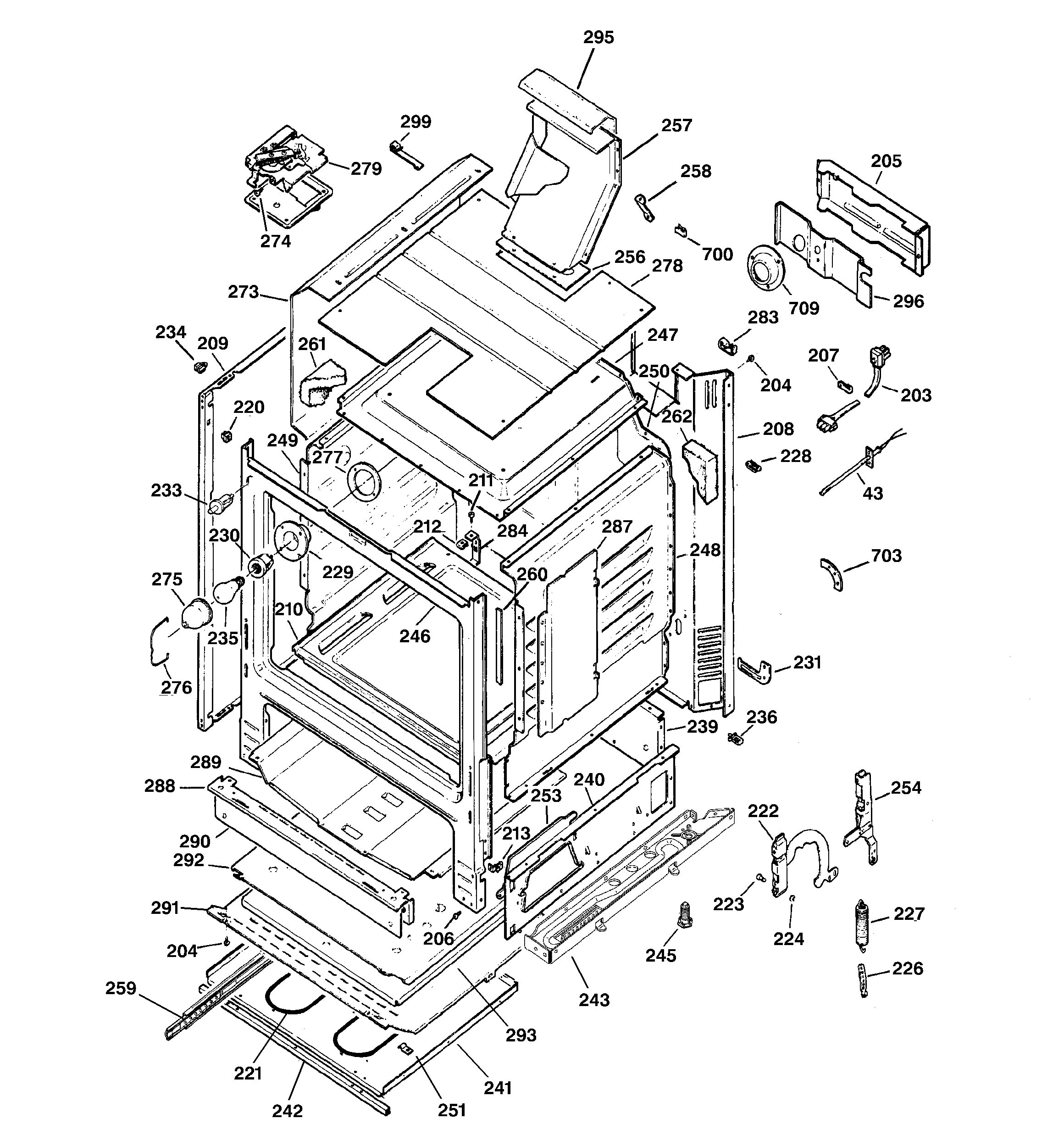 GE JGBP85SEH1SS body parts diagram