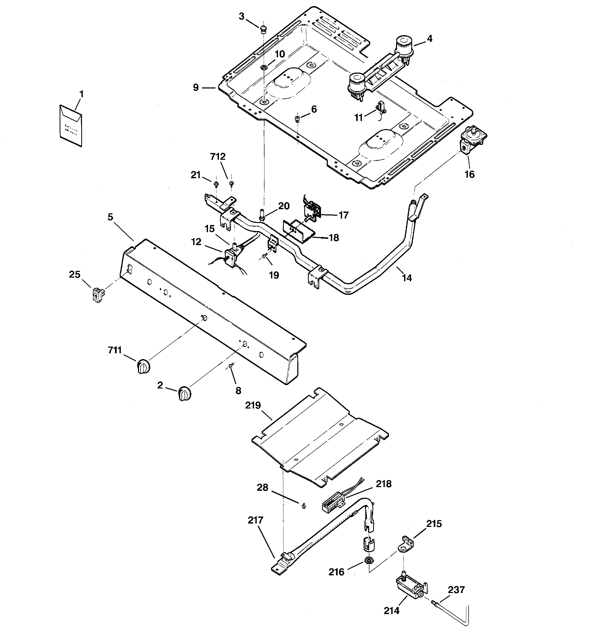 GE JGBS19BEH1WH gas & burner parts diagram